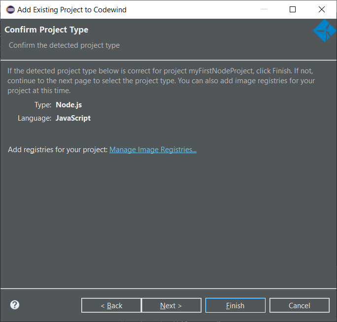 Confirm project type