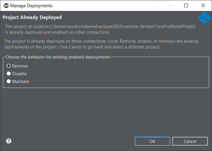Project already deployed