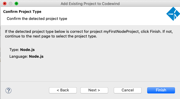 Confirm Project Type